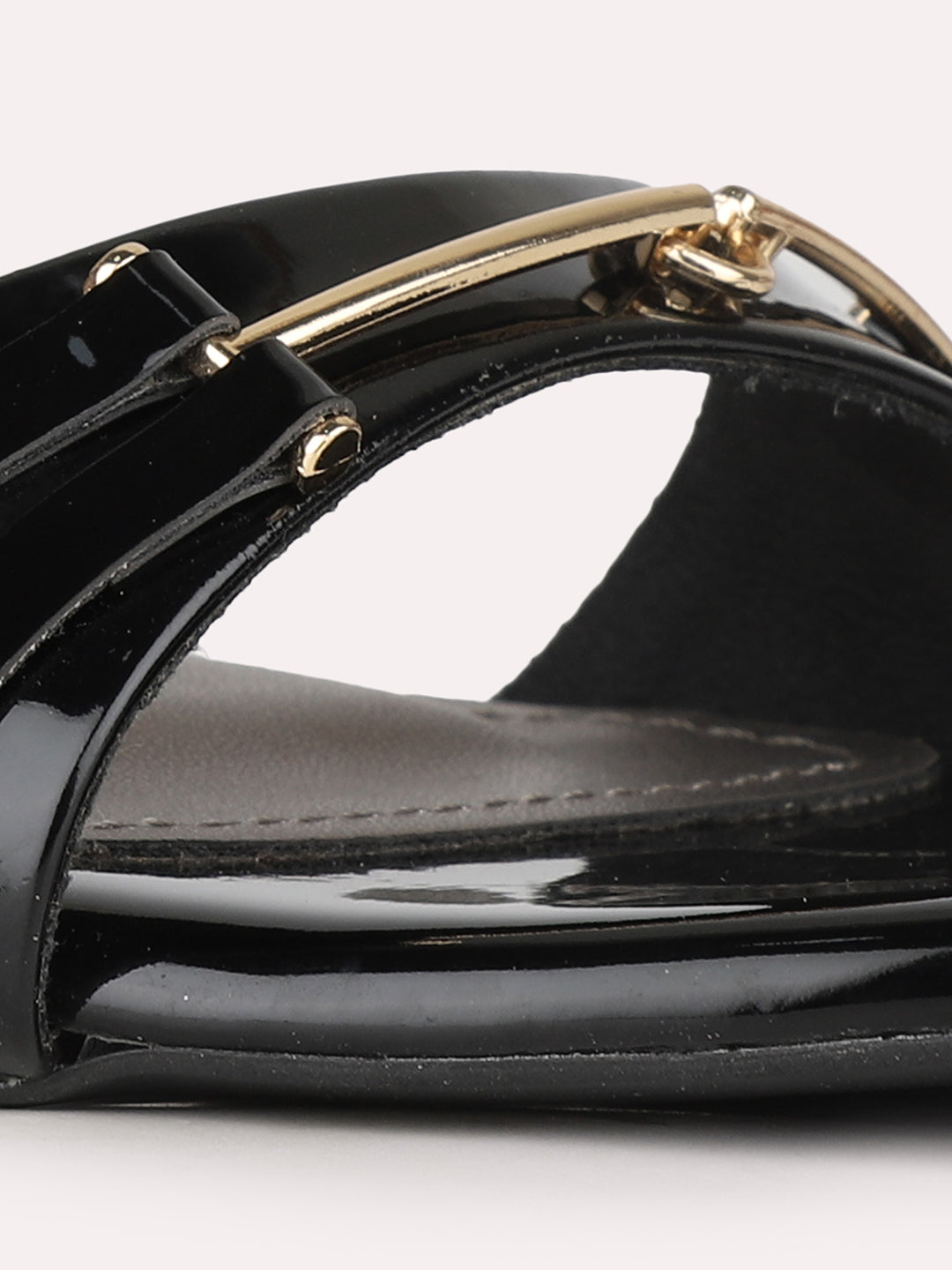 Womens Black Party Wear Solid Square Toe Stiletto Heel Sandals