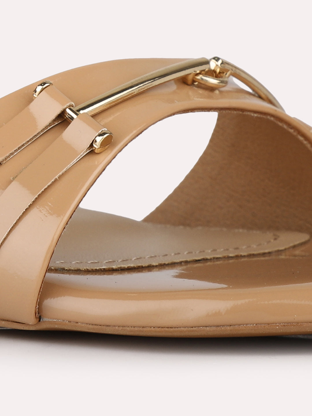 Womens Brown Party Wear Solid Square Toe Stiletto Heel Sandals