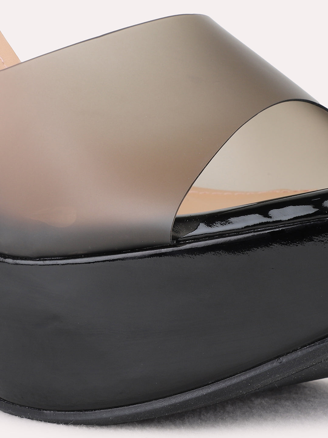 Womens Black Party Wear Solid Stiletto Heel Sandals