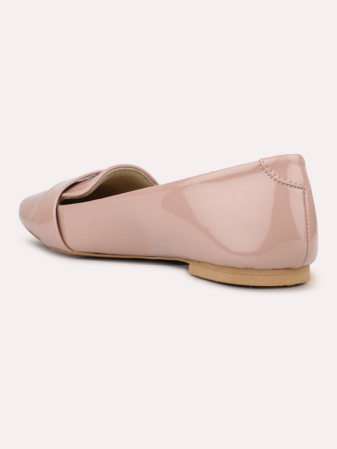 Womens Peach Casual Pointed toe Slip-On