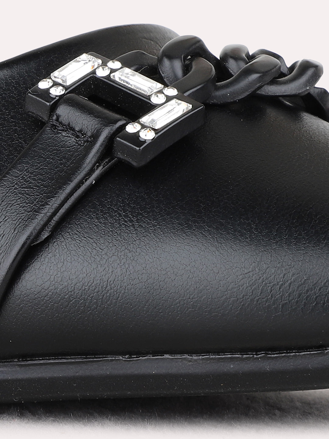 Womens Black Casual Solid Pointed Toe Flat Ballerinas