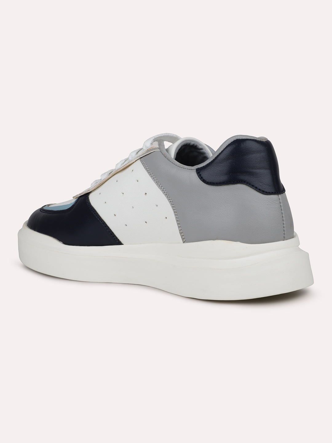 Womens Navy and White Casual Round toe Sneakers