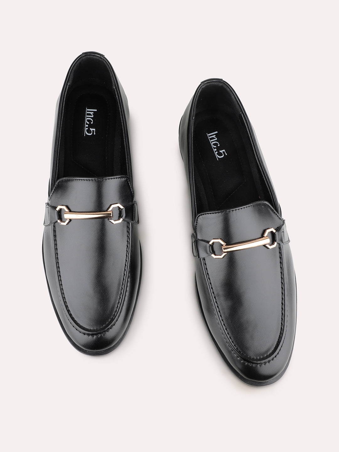 Women Black Casual Solid Pattern Pointed Toe Moccasin Shoes