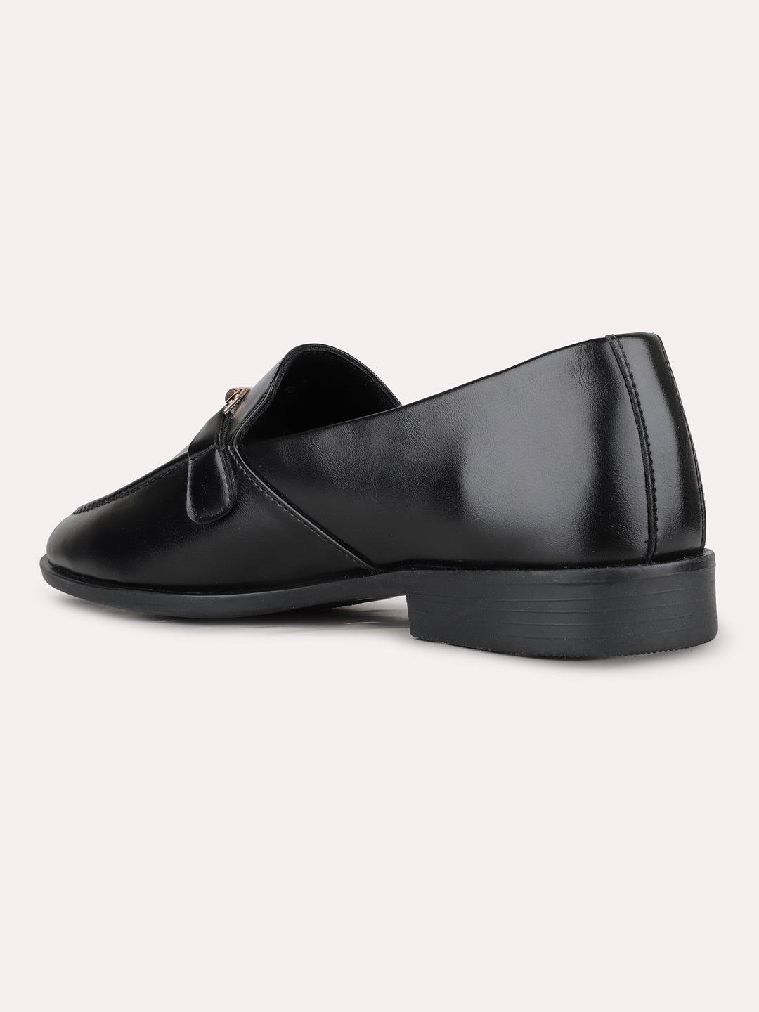 Women Black Casual Solid Pattern Pointed Toe Moccasin Shoes