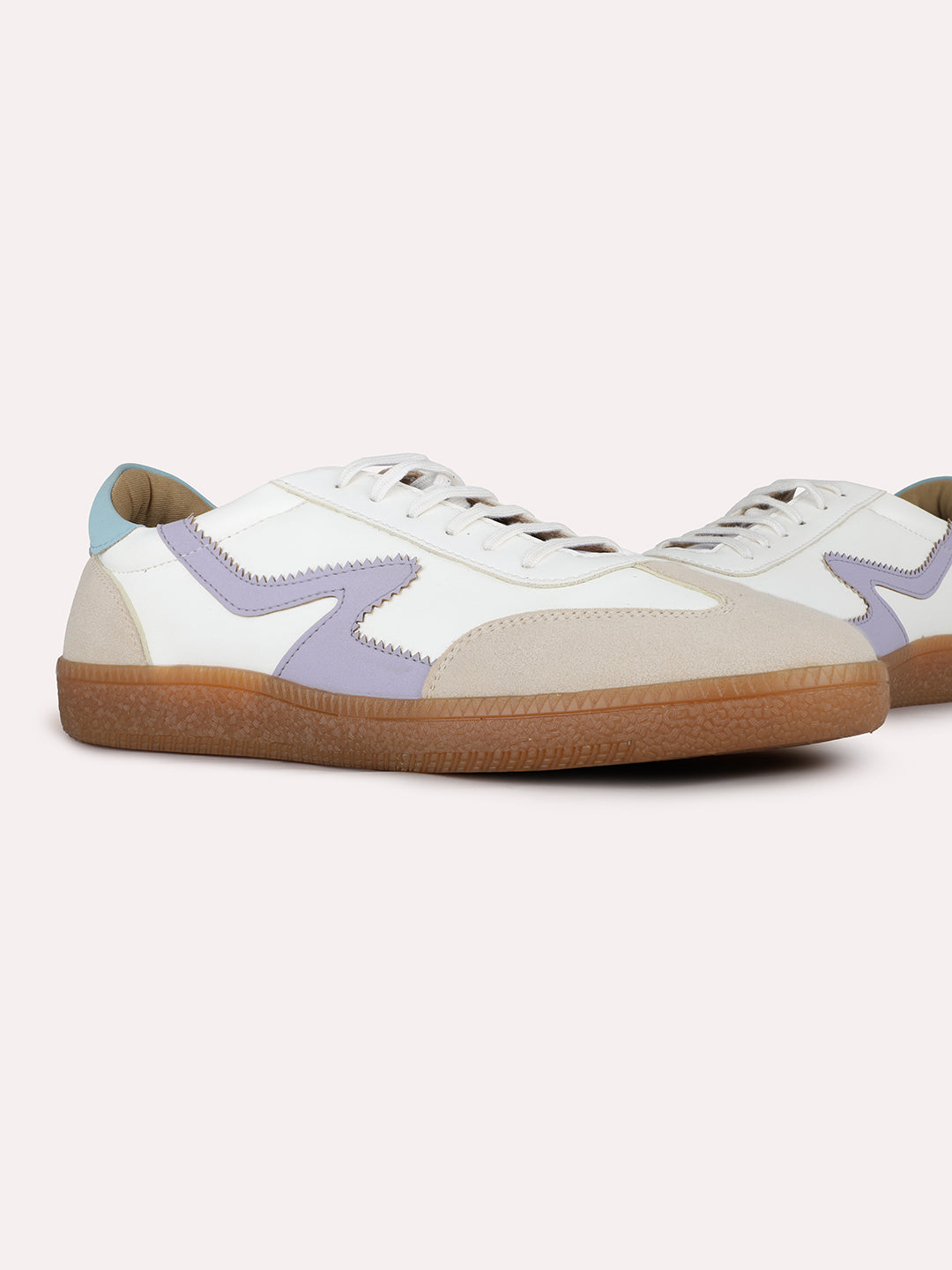 Women White Casual Solid Round Toe Sneakers