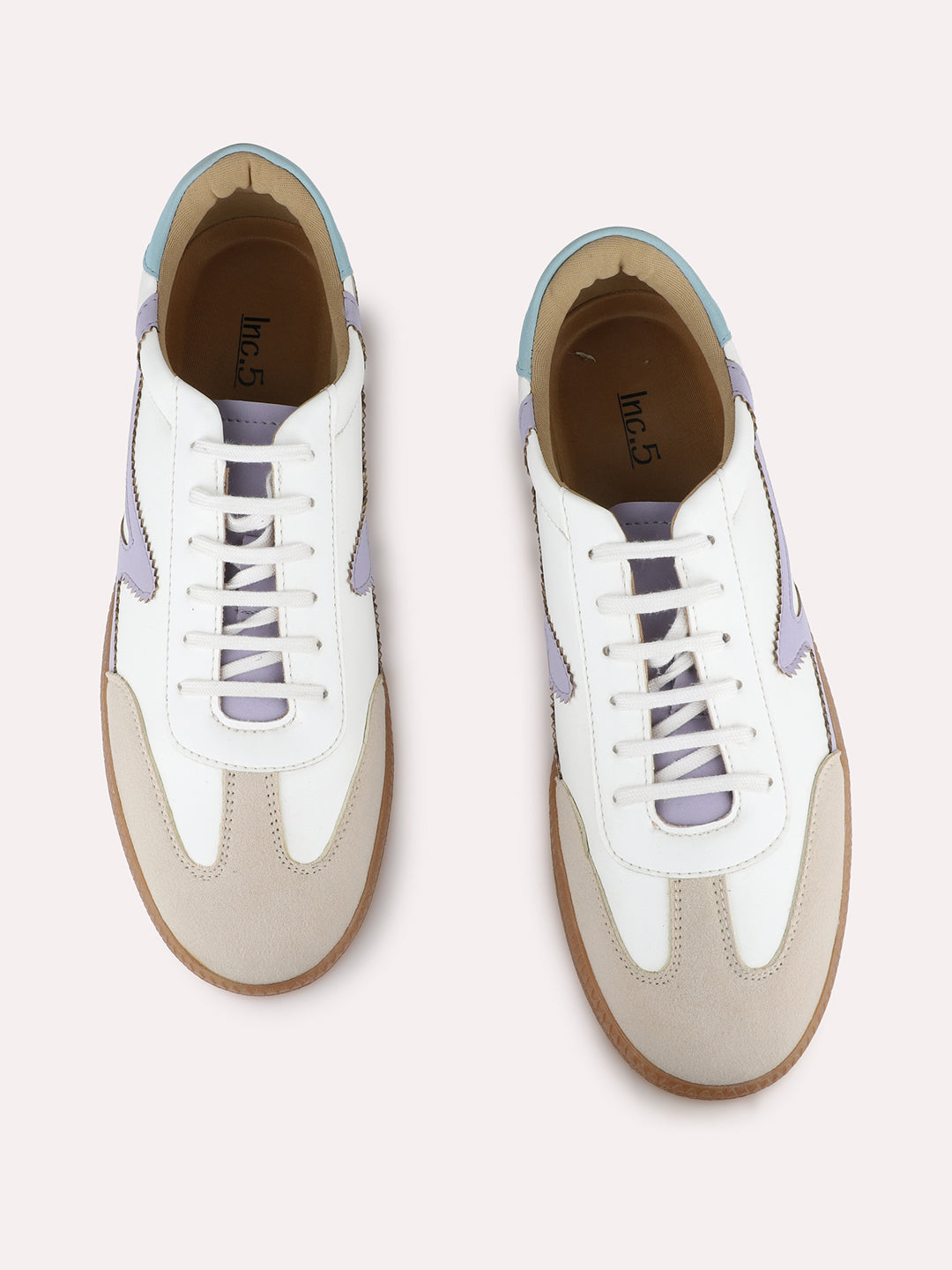 Women White Casual Solid Round Toe Sneakers