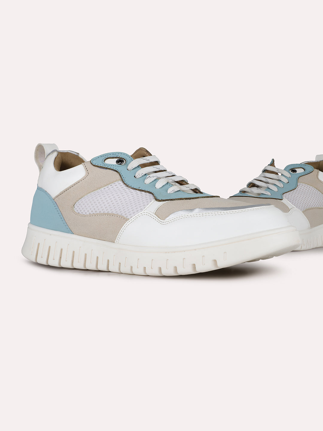 Women Blue Casual Solid Round Toe Sneakers