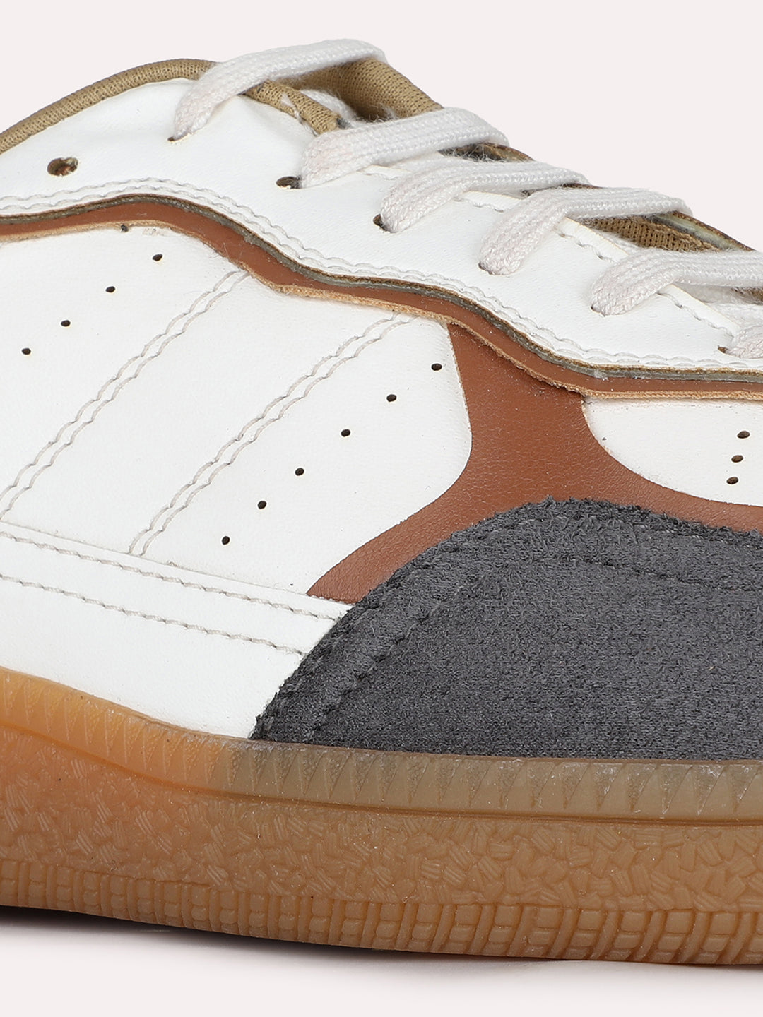 Women Grey Casual Solid Round Toe Sneakers