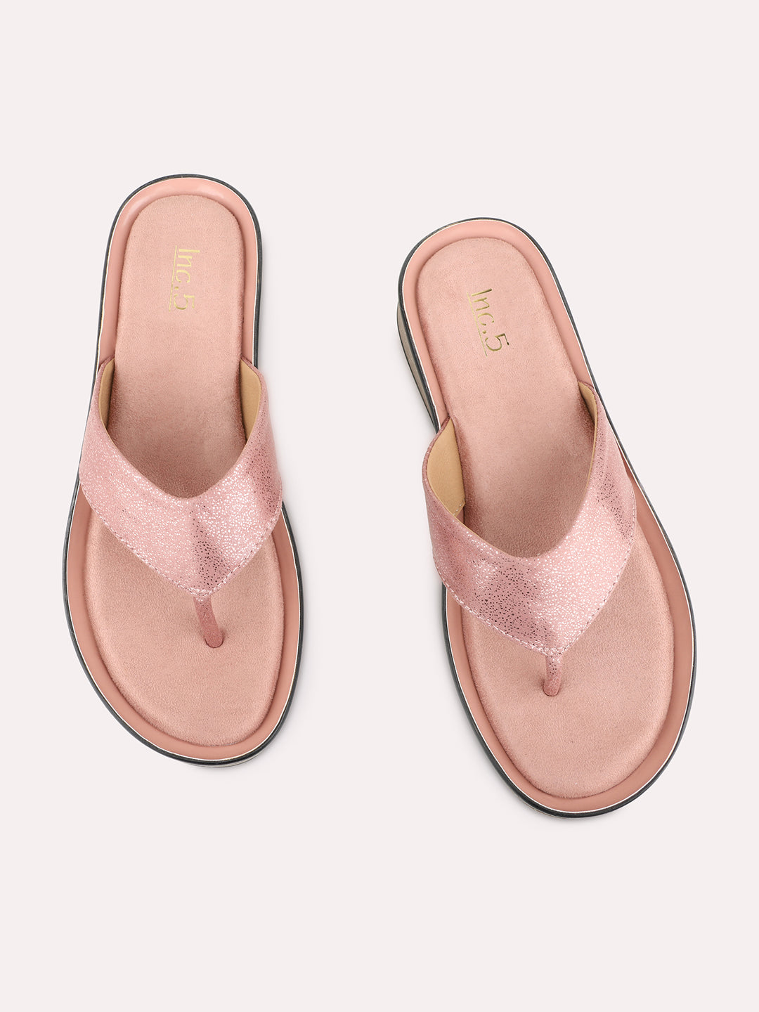 Womens Peach Casual Solid Pattern Round Toe Wedges