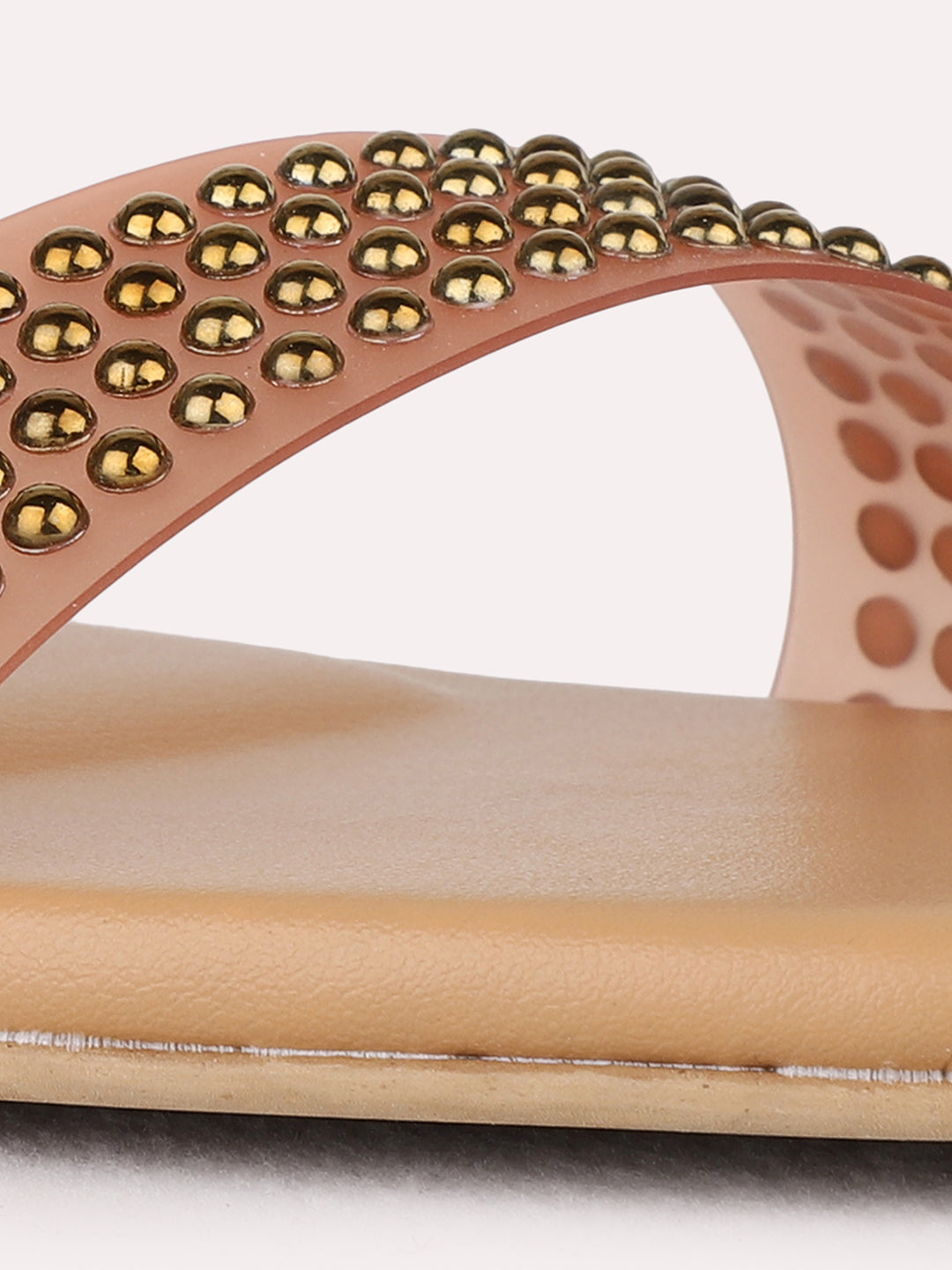 Womens Beige Party Wear Solid Block Heel Sandals