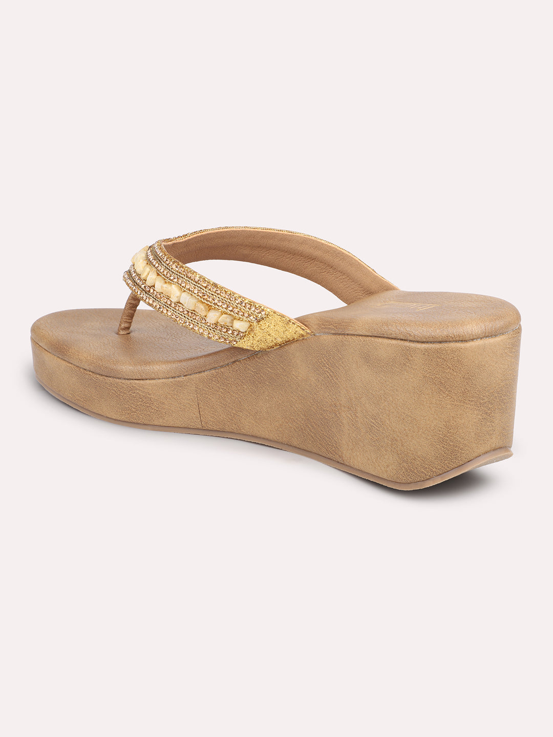 Women Antique Embellished Wedges