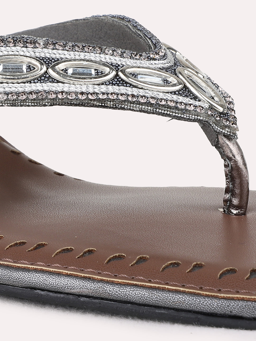 Womens Pewter Casual Solid Square Toe Wedge Heels