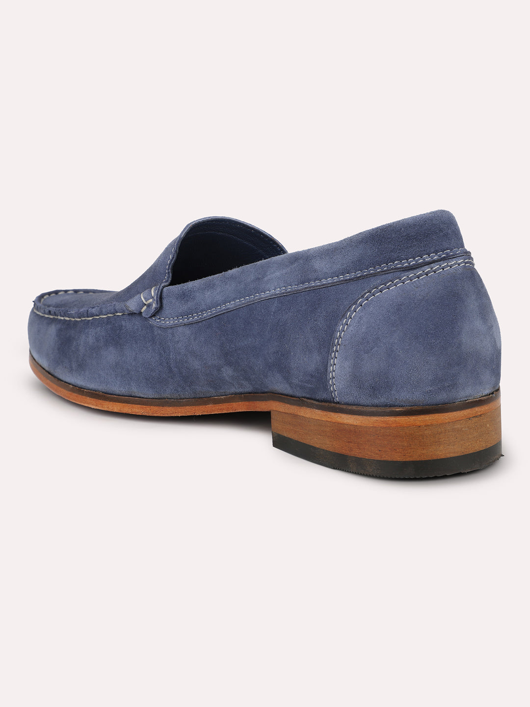 Men Navy Blue Casual Slip-Ons Shoes