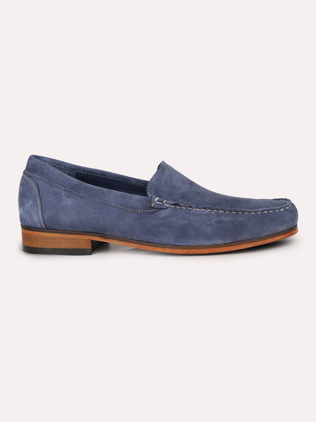 Men Navy Blue Casual Slip-Ons Shoes