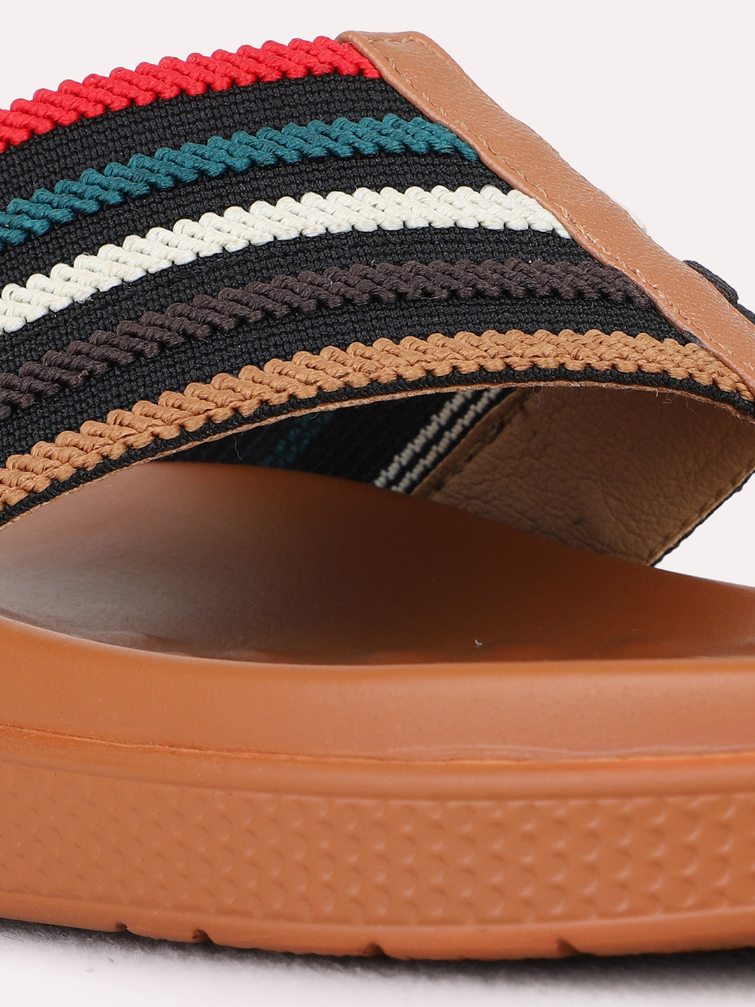 Womens Multi Casual Solid T-Strap Flats