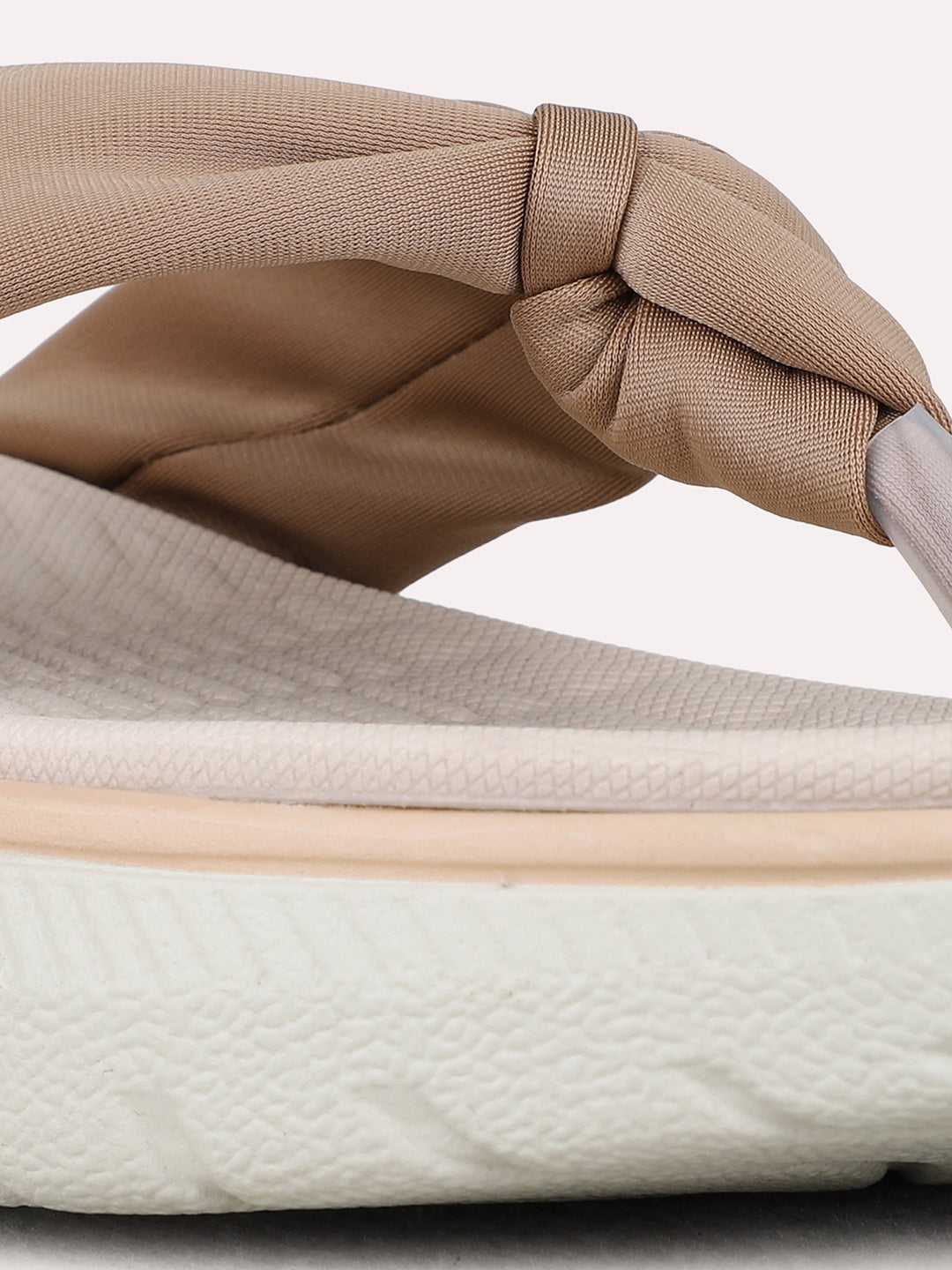 Womens Tan Casual Solid Round Toe Wedge Heels