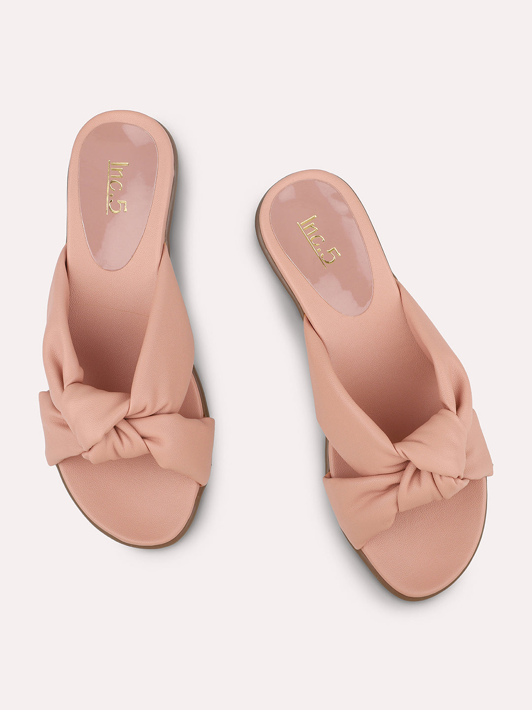 Women Pink Solid Wedge Sandals