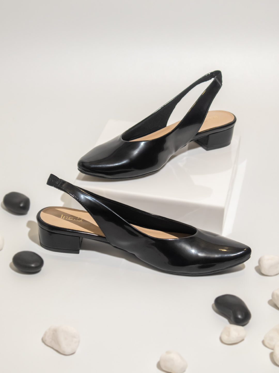 Women Black Mules Flats