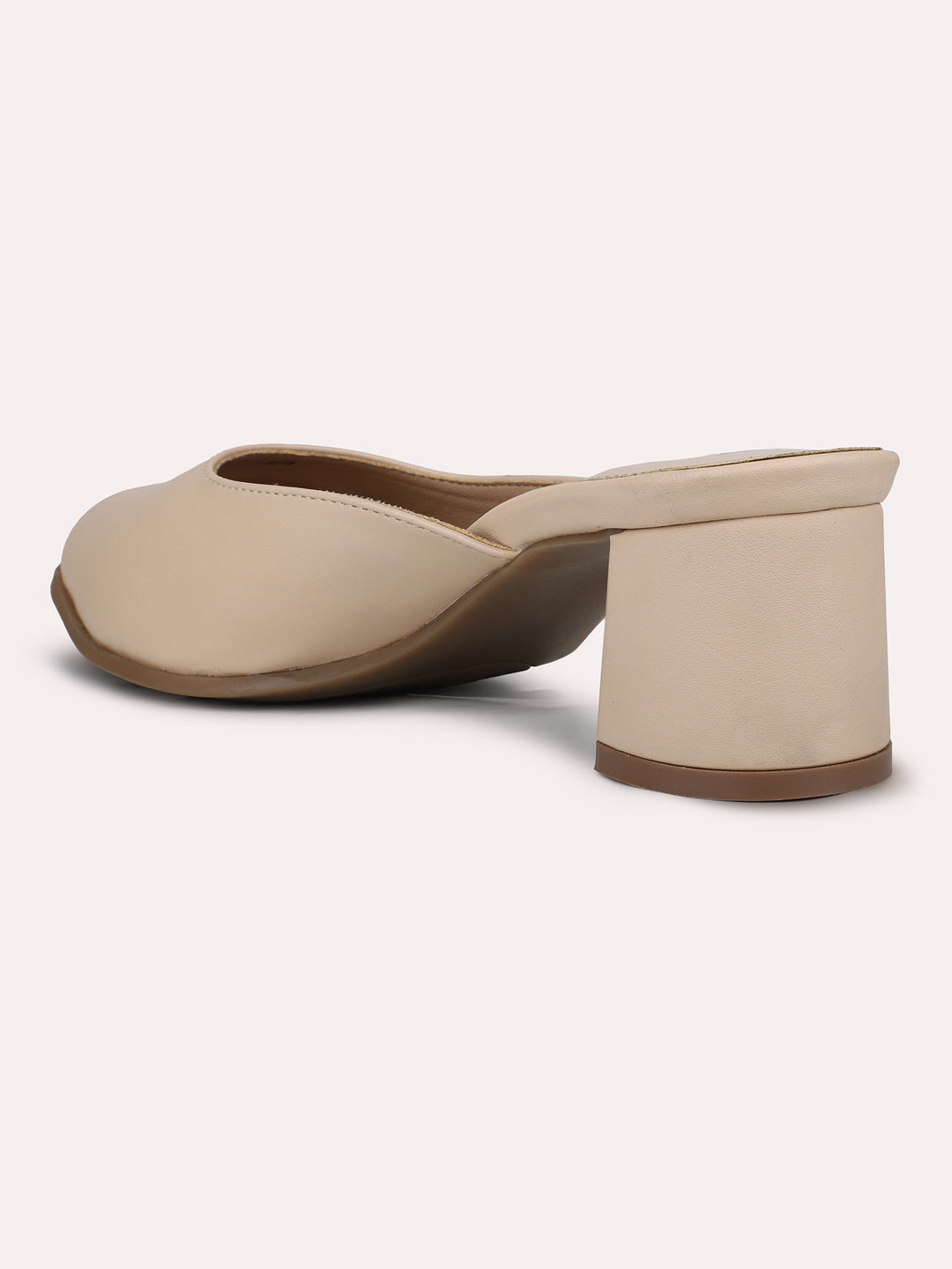 Womens Beige Casual Pointed toe Mules