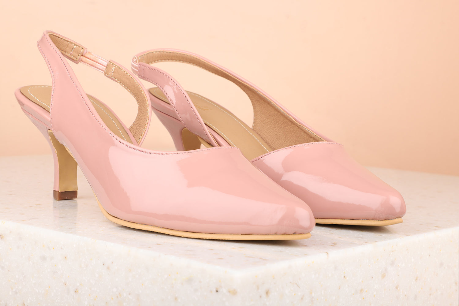 Women Peach Stiletto Pumps