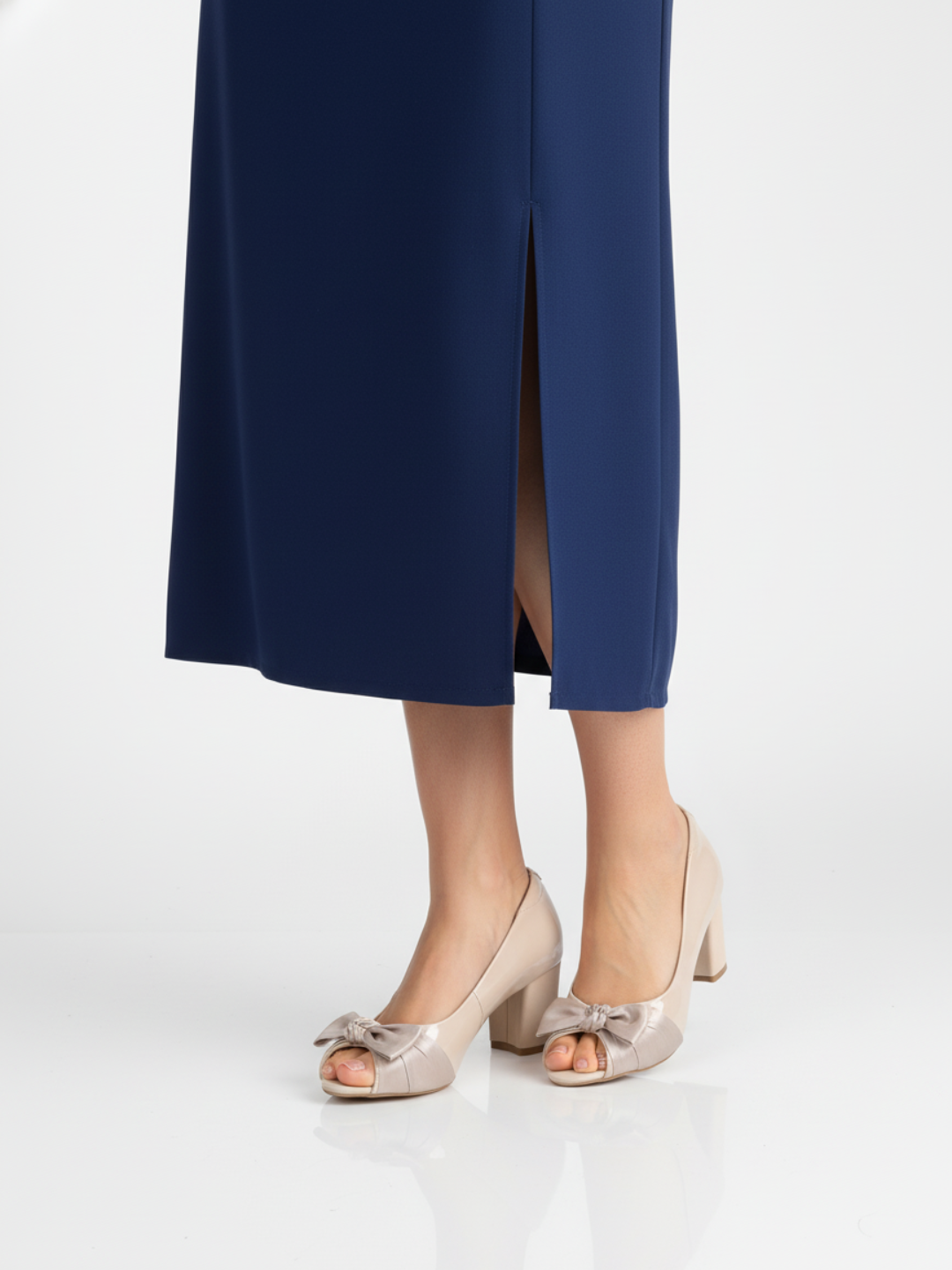 Womens Beige Party Wear Solid Pointed Toe Pumps