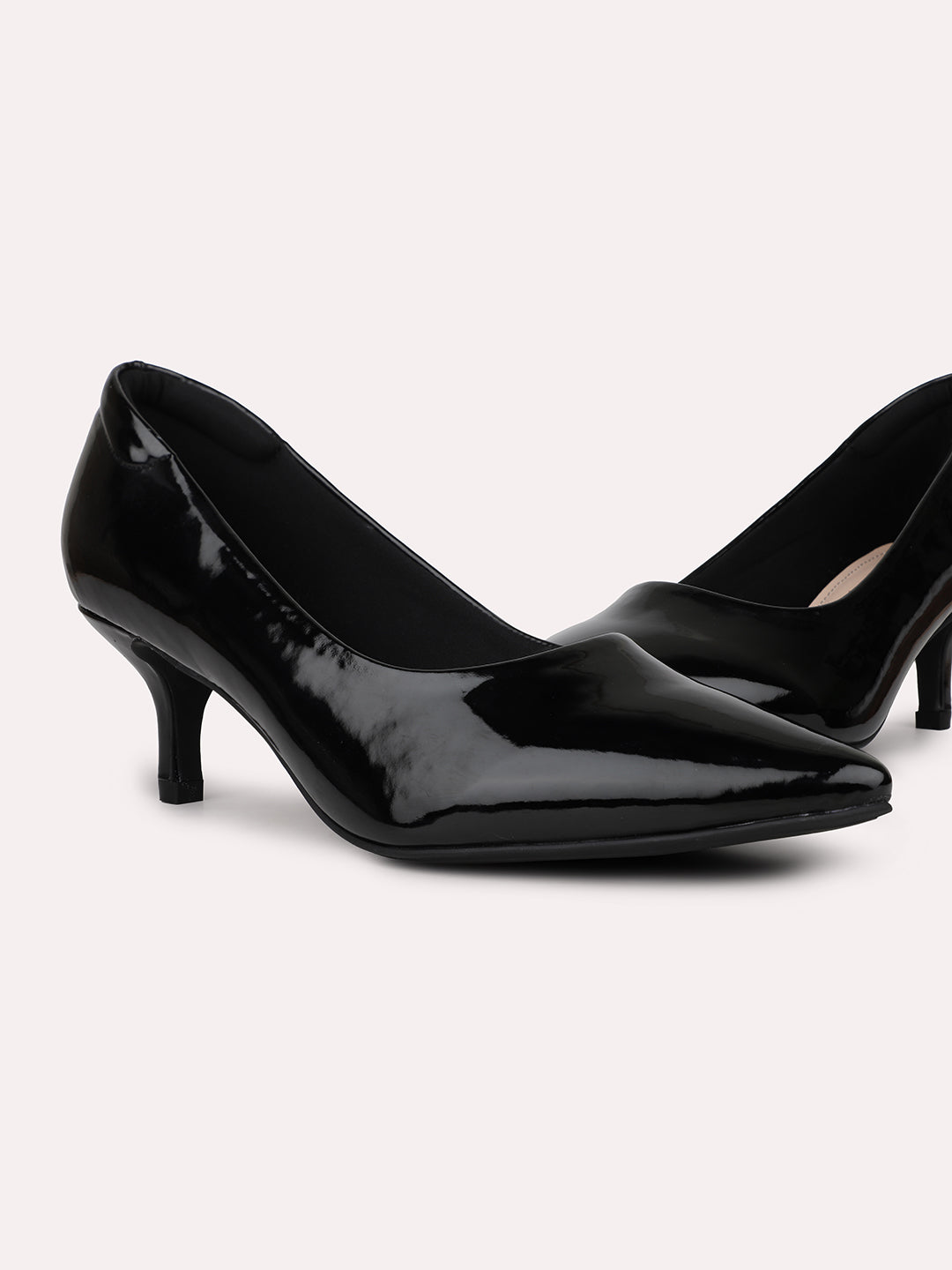 Womens Black Casual Pointed toe Pumps