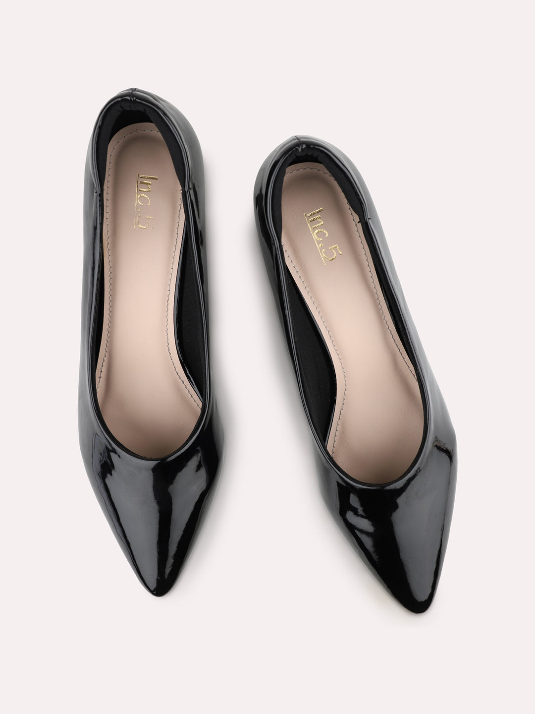 Womens Black Casual Pointed toe Pumps