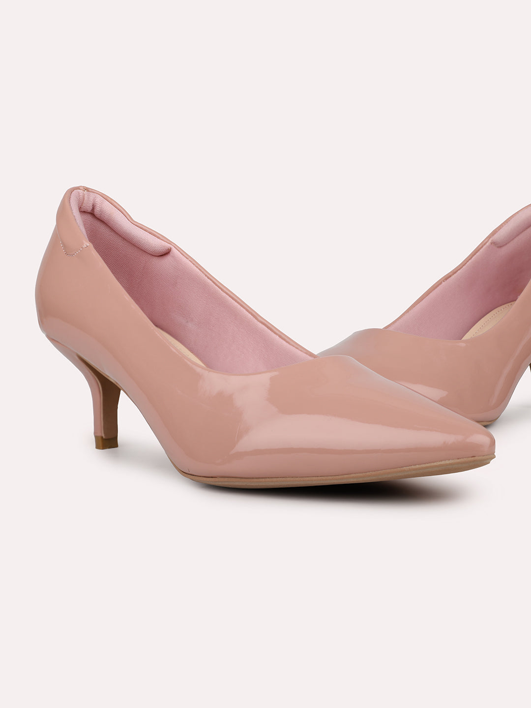 Womens Peach Casual Pointed toe Pumps