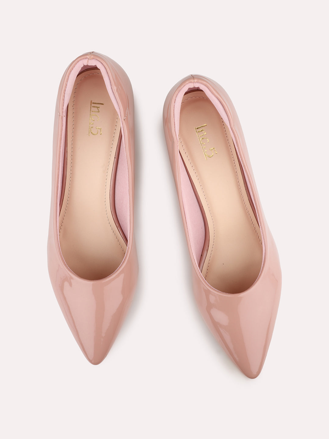 Womens Peach Casual Pointed toe Pumps