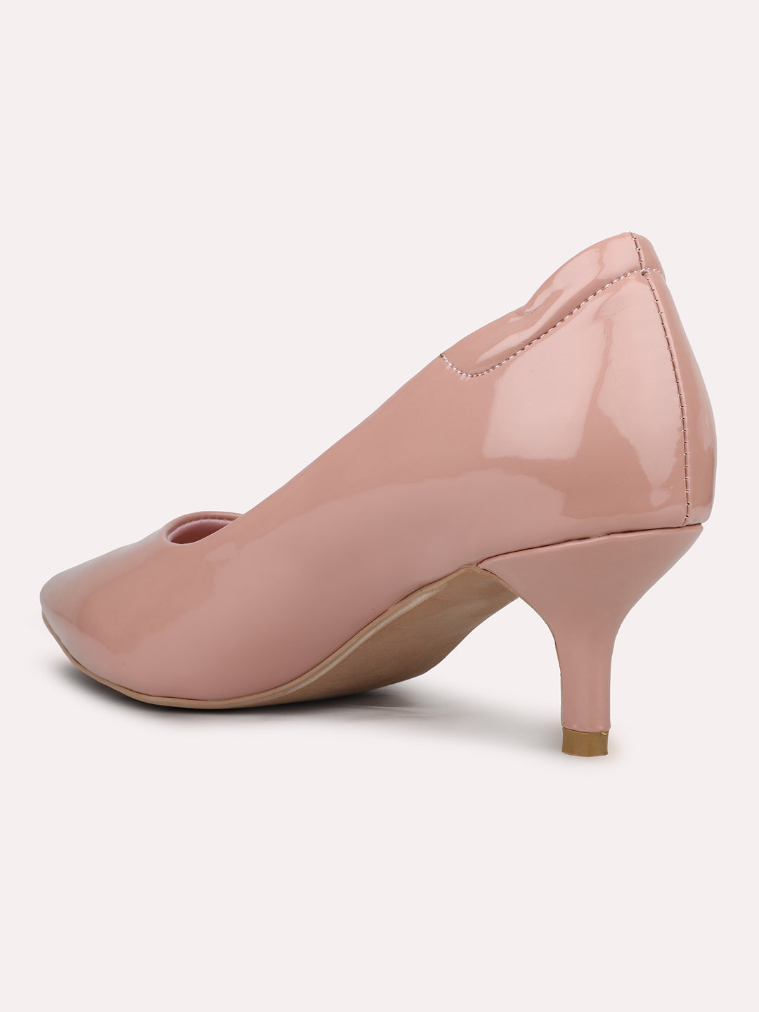 Womens Peach Casual Pointed toe Pumps