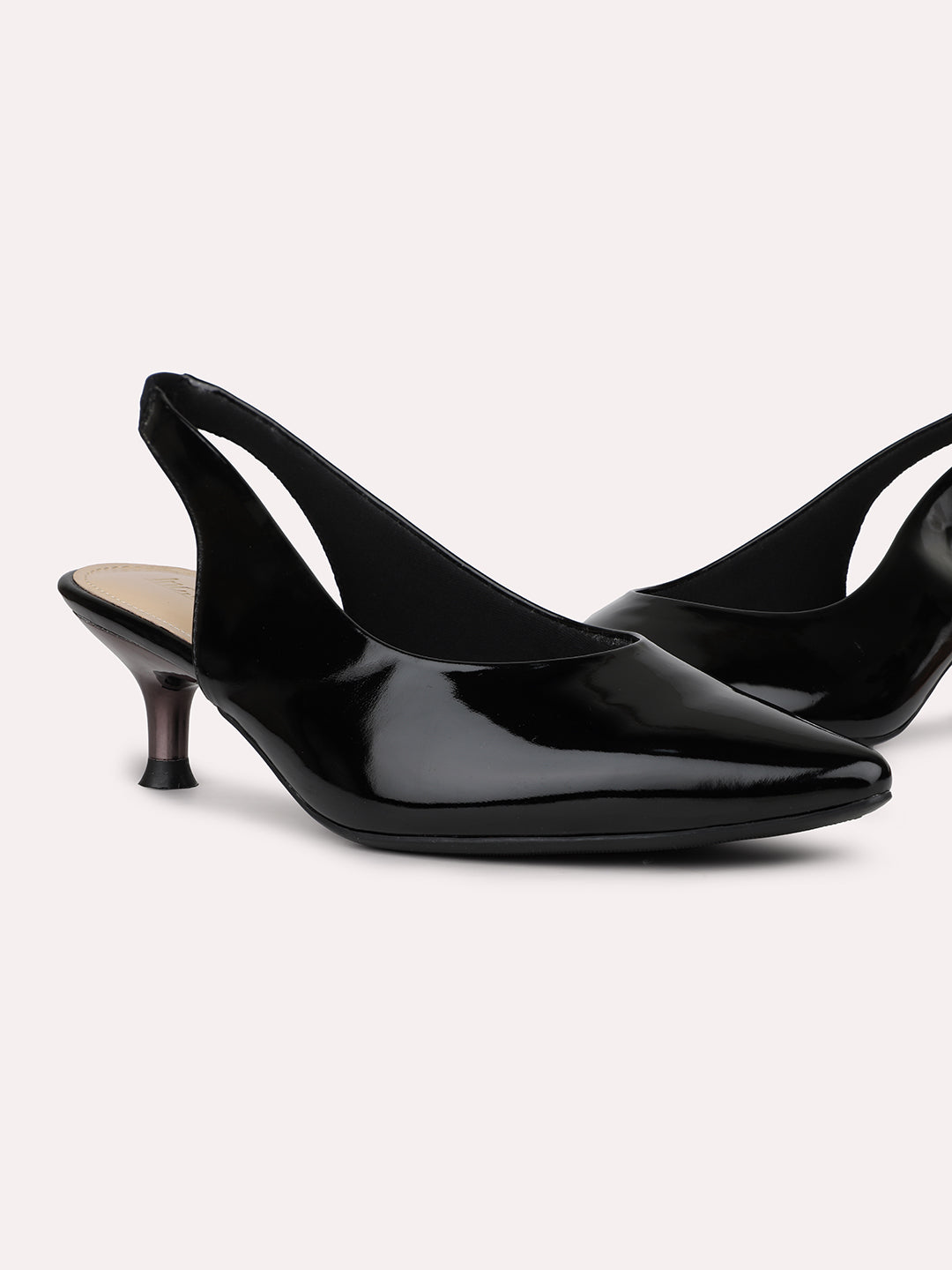 Womens Black Casual Pointed toe Pumps