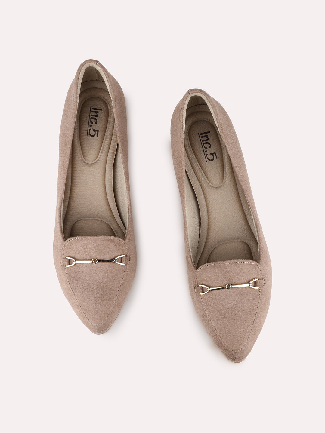 Womens Brown Party Wear Solid Pattern Pumps