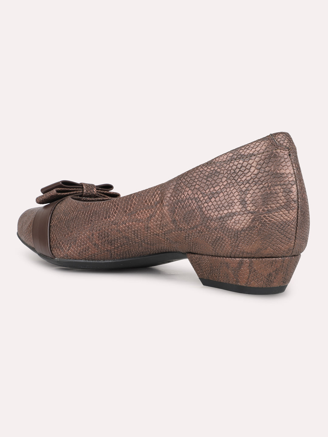 Women Brown Casual Solid Pointed Toe Ballerinas