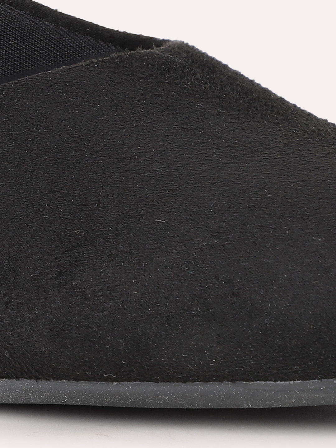 Women Black Party Wear Solid Pointed Toe Kitten Heel Pumps