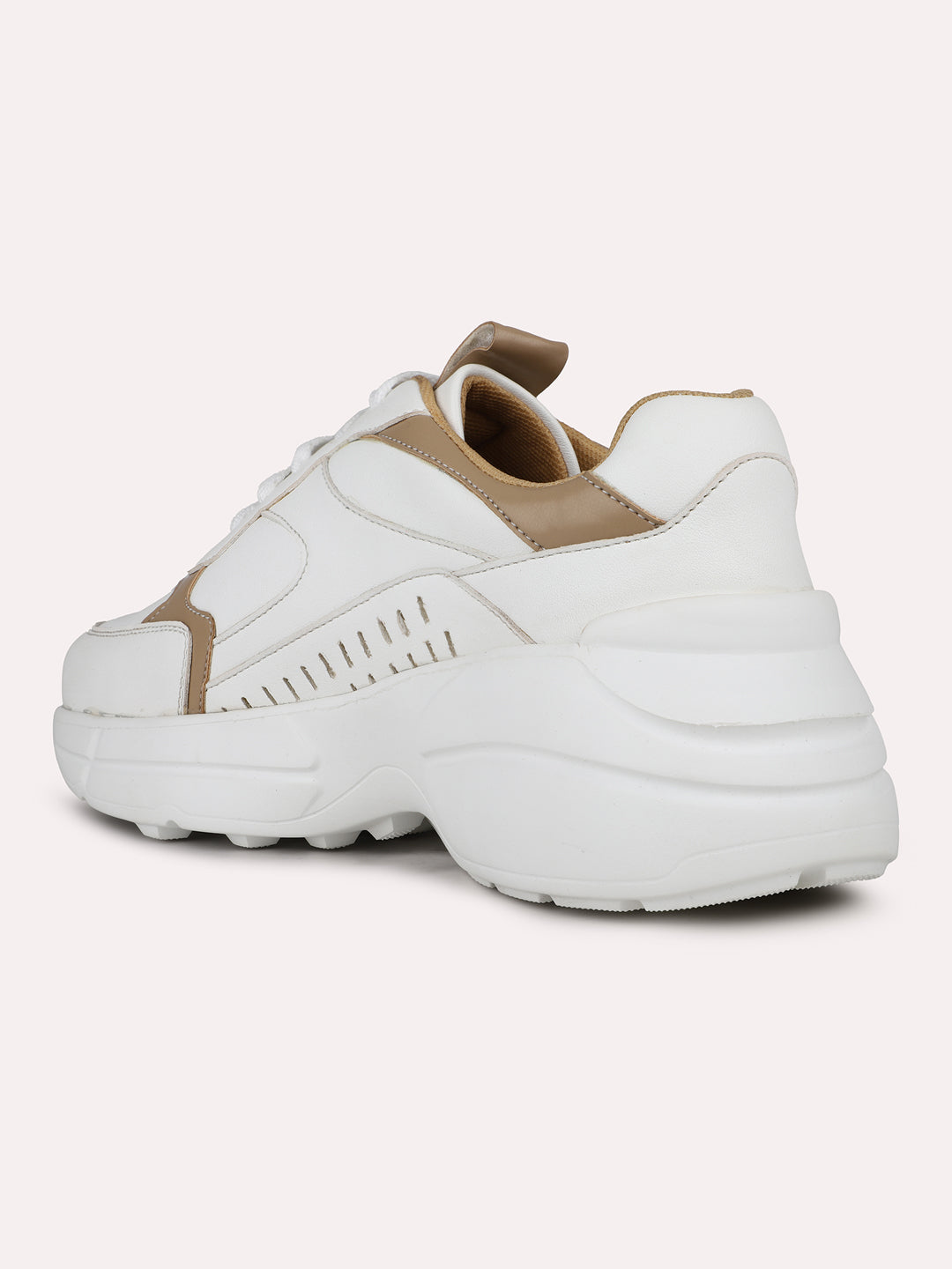 Womens White Casual Round toe Sneakers