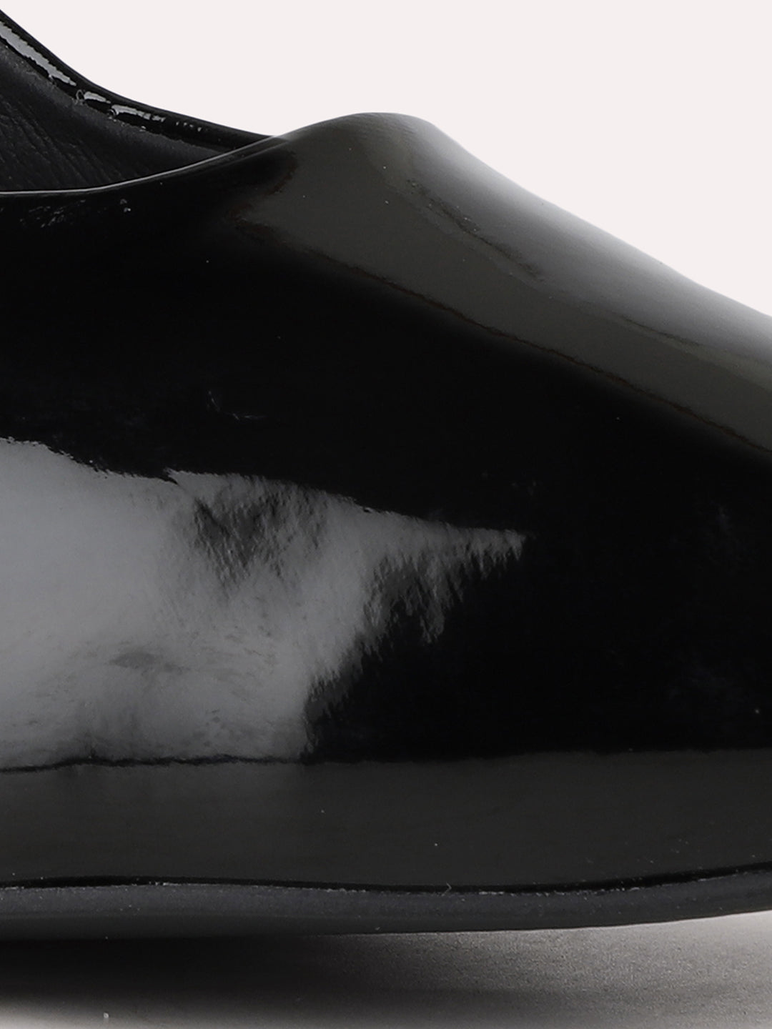 Women Black Party Wear Solid Pointed Kitten Heel Mules