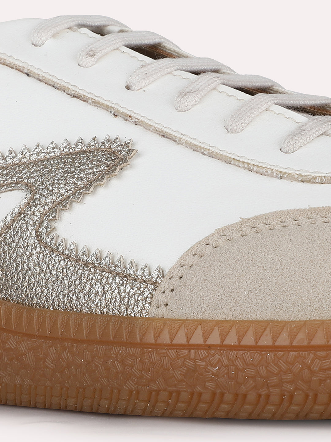 Women White Casual Solid Pointed Sneakers