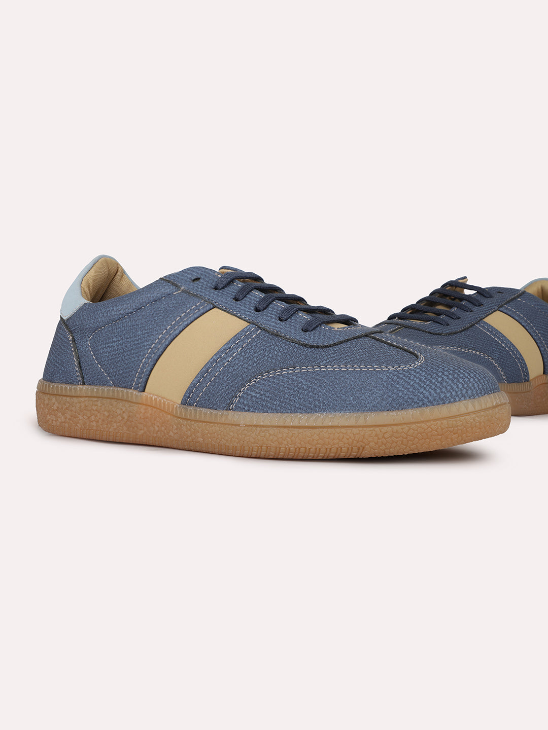 Women Navy Casual Solid Pointed Sneakers