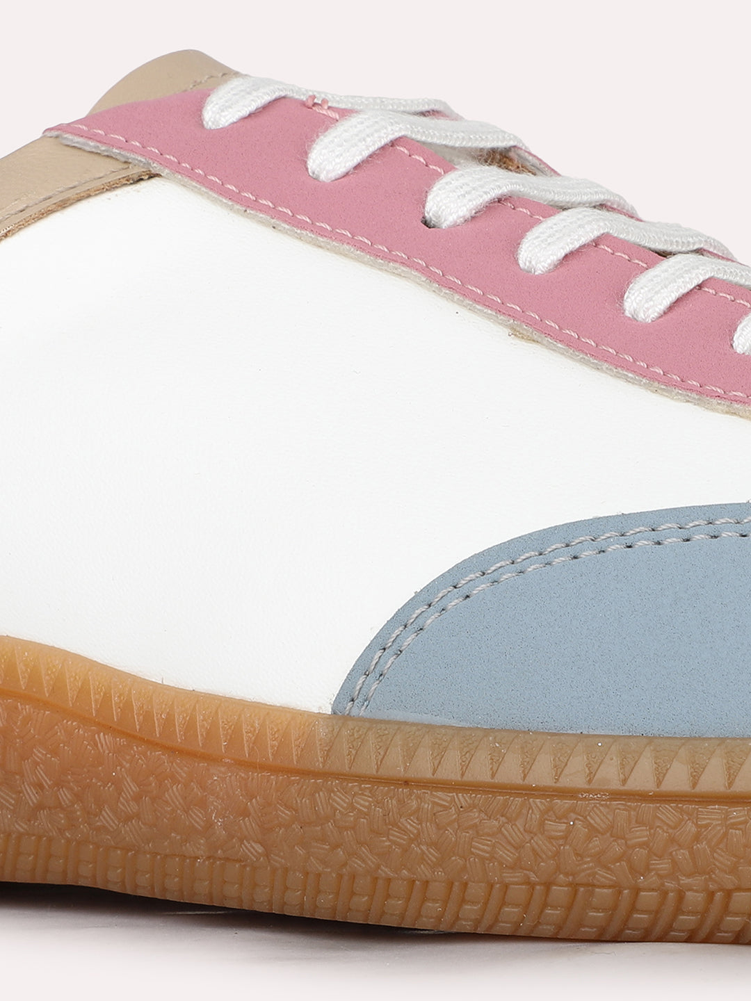 Women Blue Casual Solid Pointed Sneakers