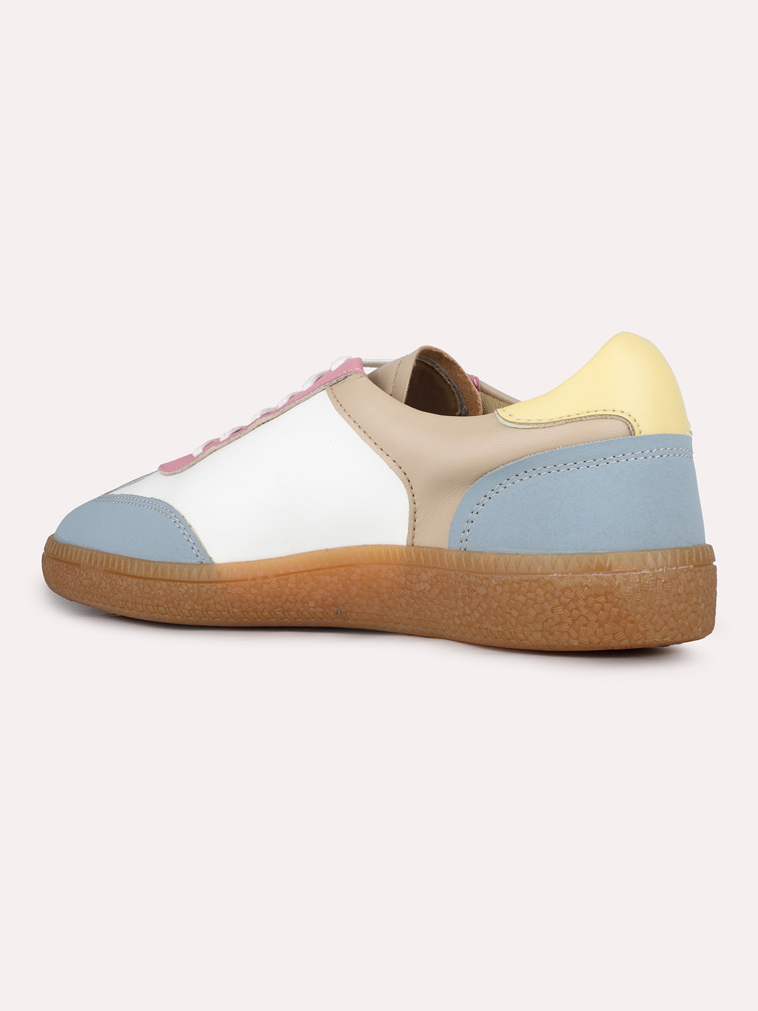 Women Blue Casual Solid Pointed Sneakers