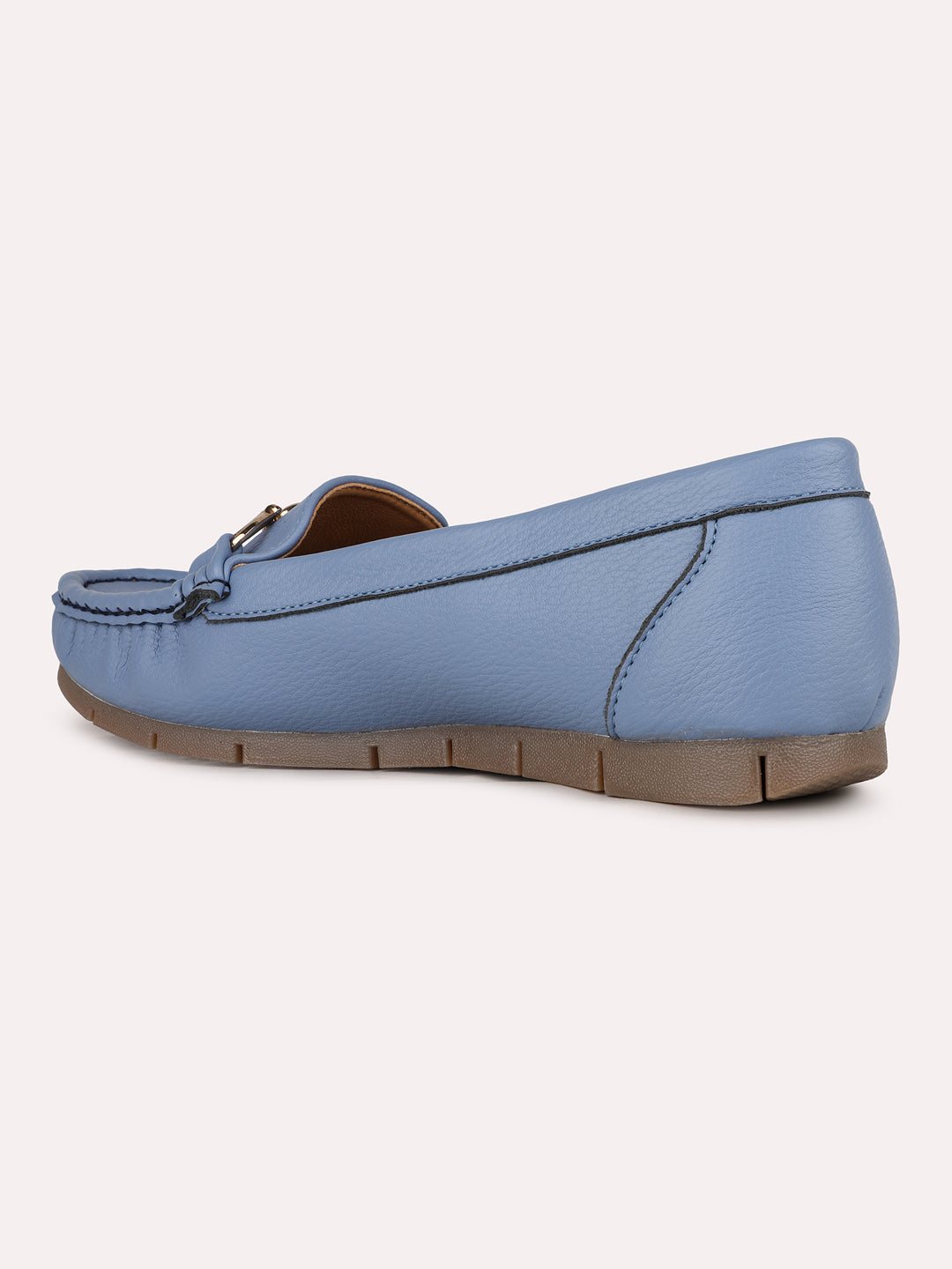 Women Blue Casual Solid Pointed Loafers