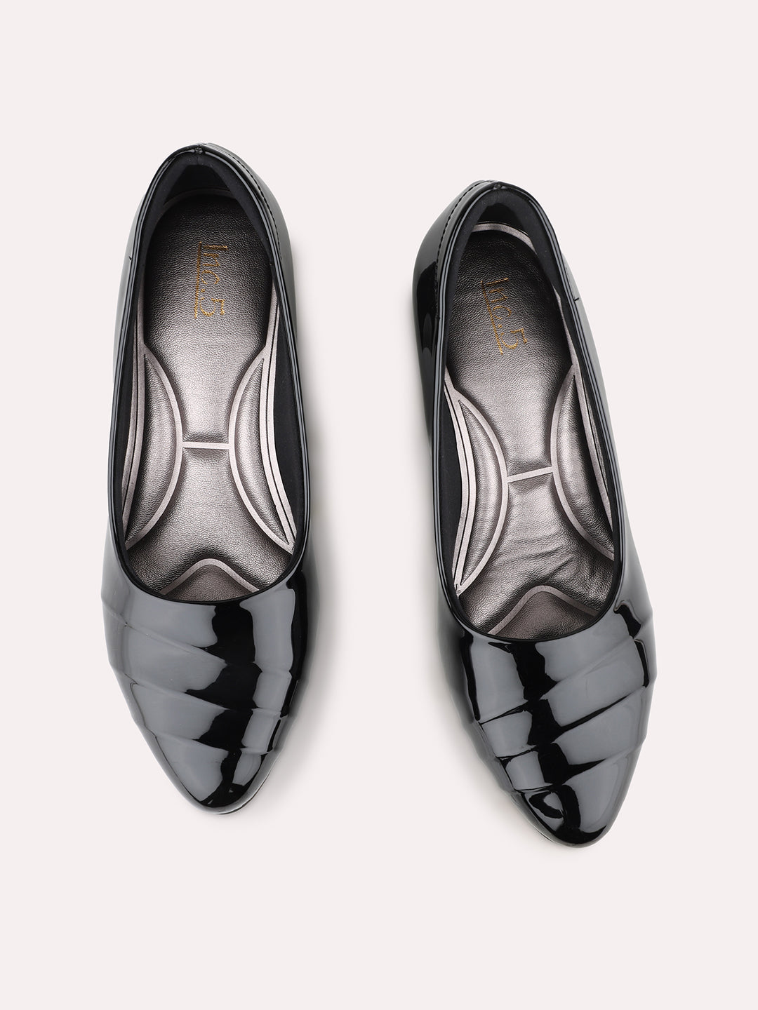 Women Black Casual Solid Pattern Pointed Block Heel Pumps