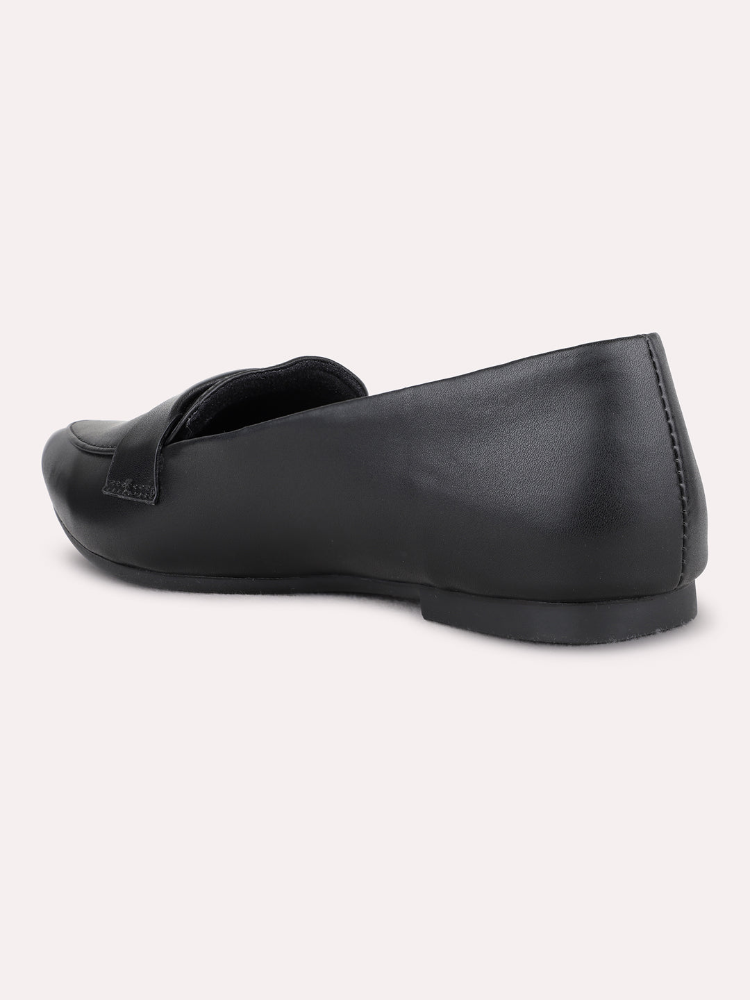 Womens Black Casual Solid Ballerinas Shoe