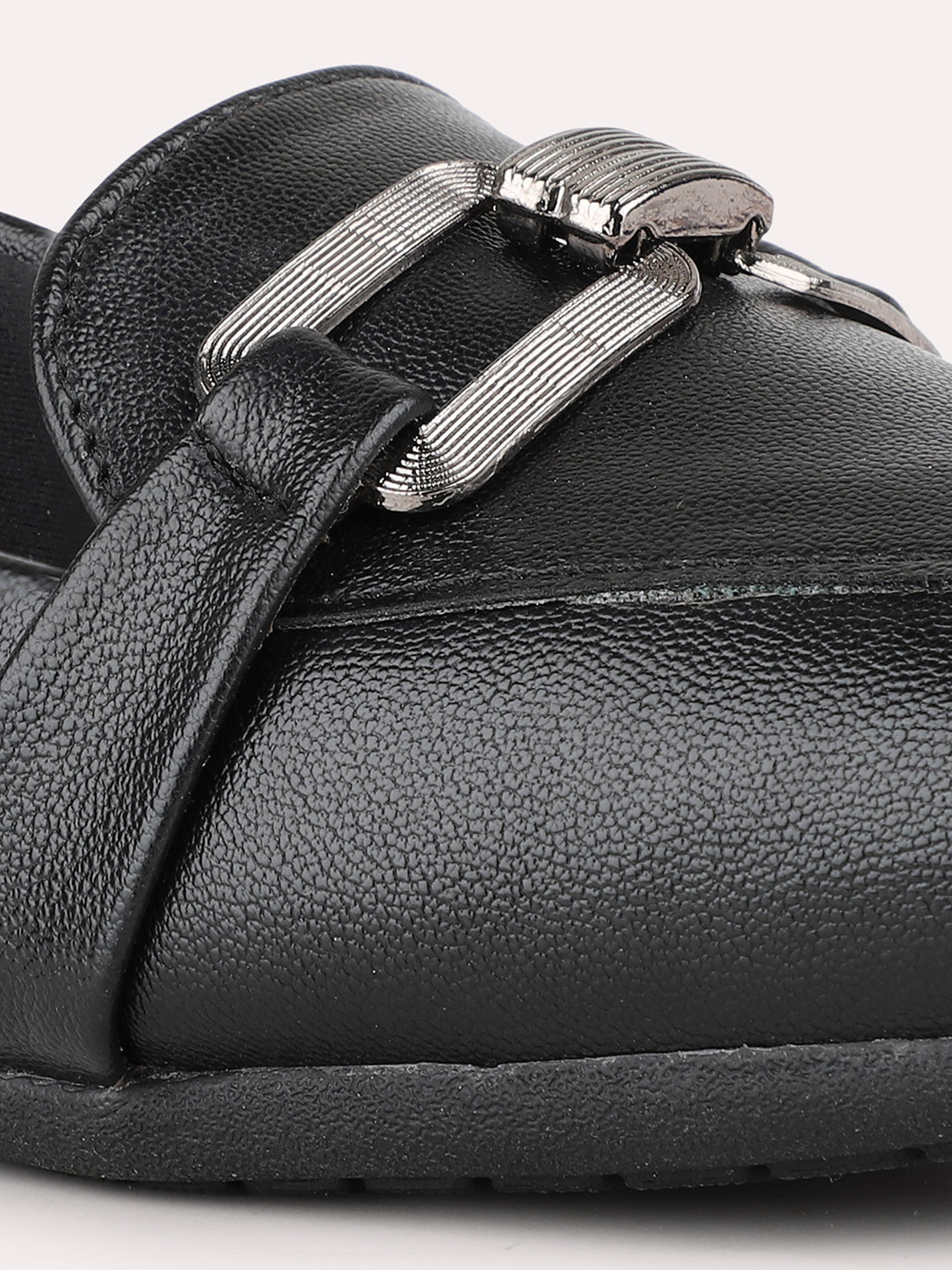 Women Black Casual Solid Pointed Pumps