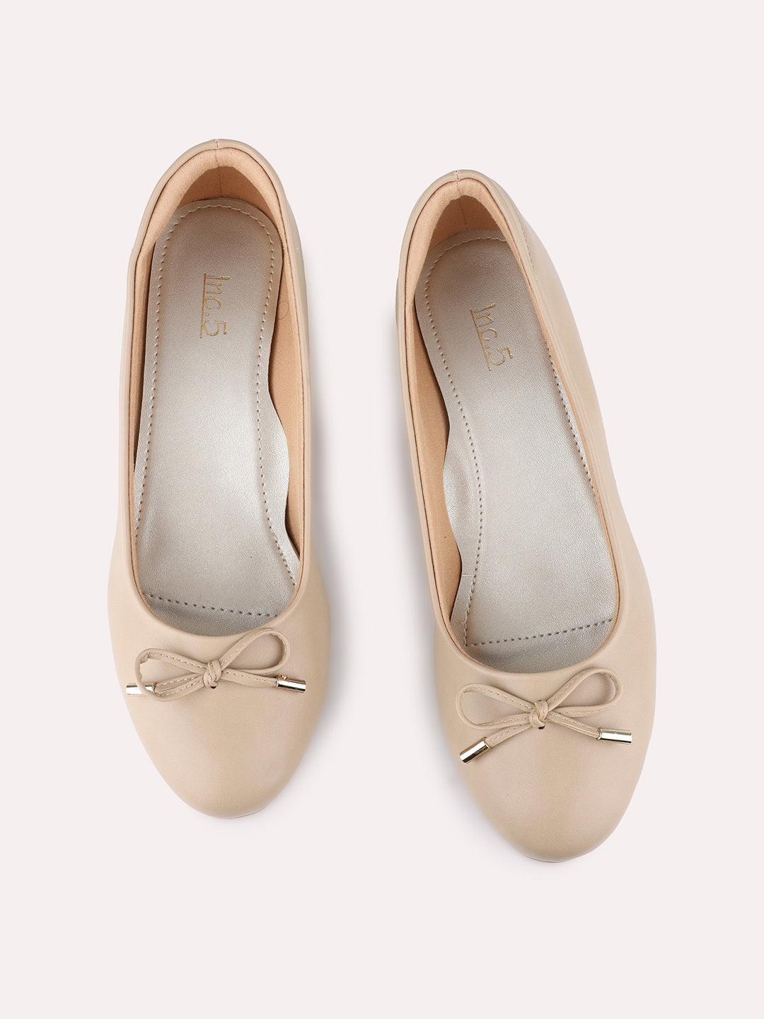 Womens Beige Casual Solid Pointed Toe Heel Pump Shoes