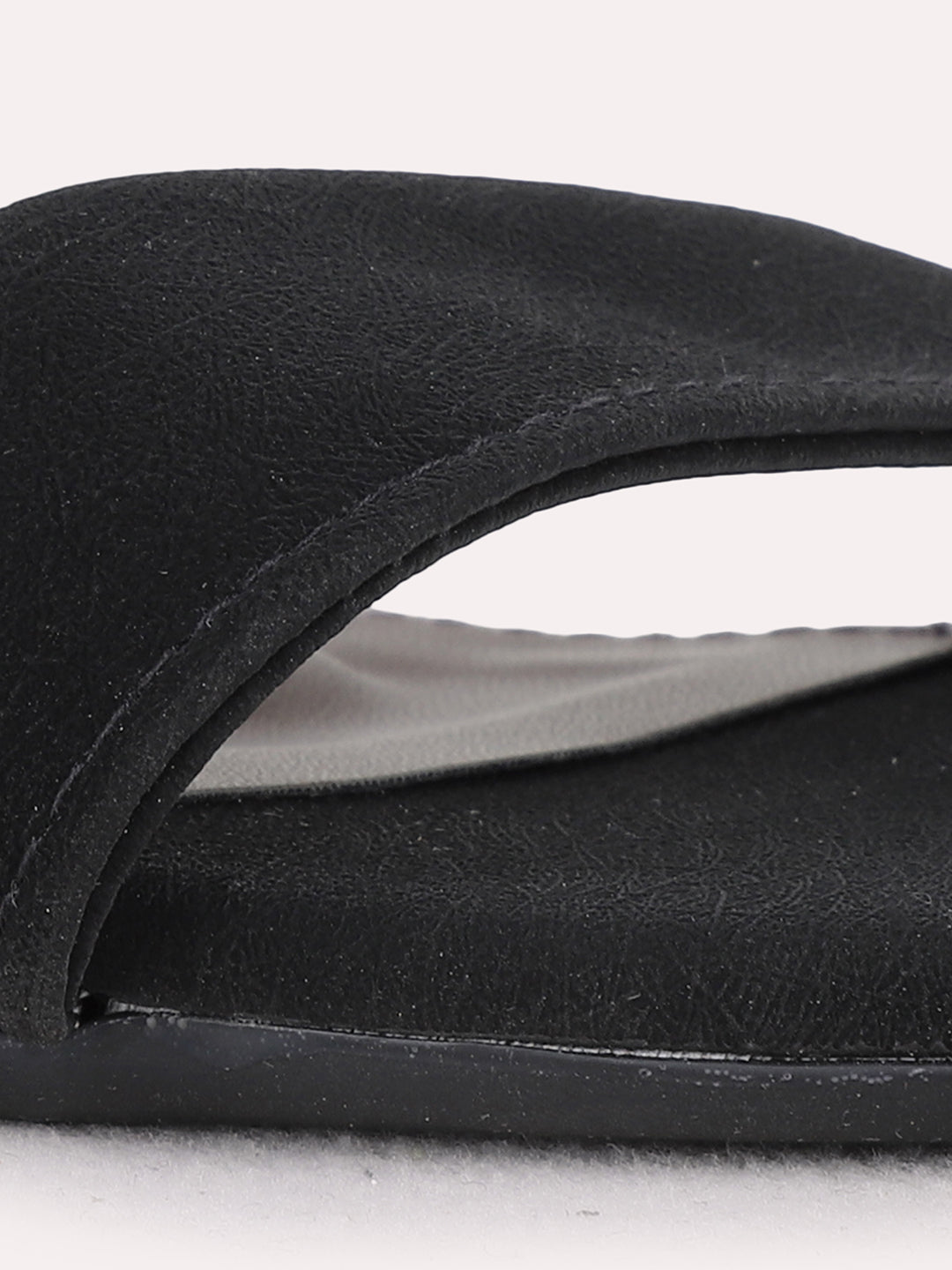 Womens Black Party Wear Solid Round Toe Block Heels