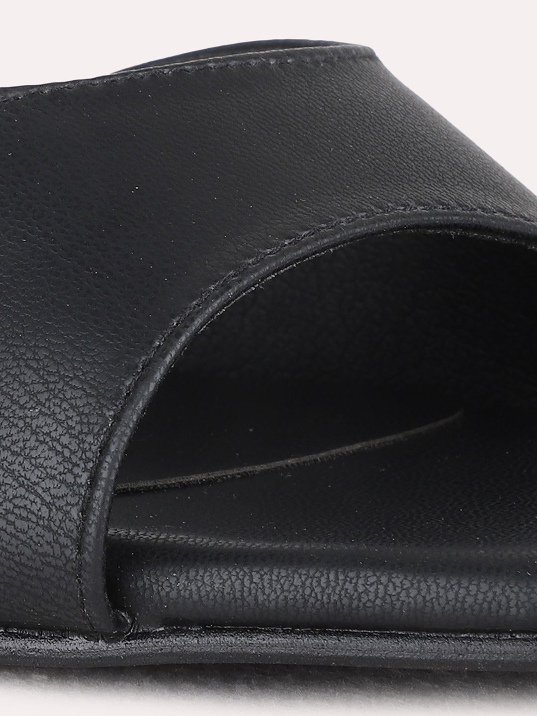 Womens Black Party Wear Solid Block Heel Sandals