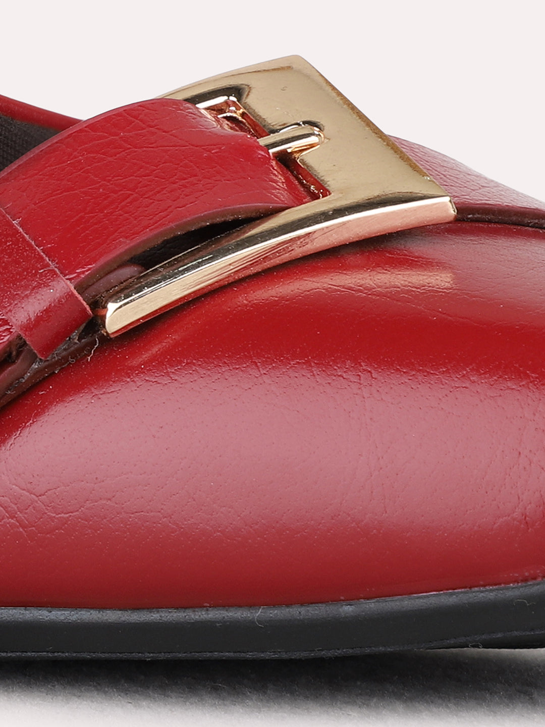 Womens Maroon Casual Solid Square Toe Block heels Pumps