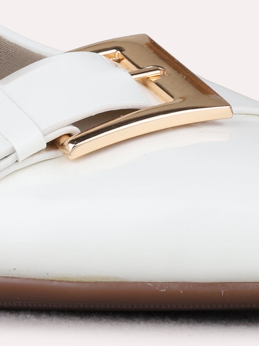 Womens White Party Wear Solid Pointed Toe Block heels Pumps