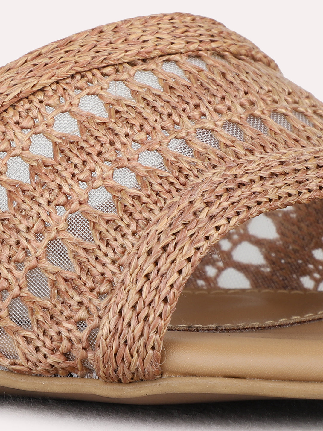 Womens Beige Party Wear Solid Pattern Round Toe Block Heels